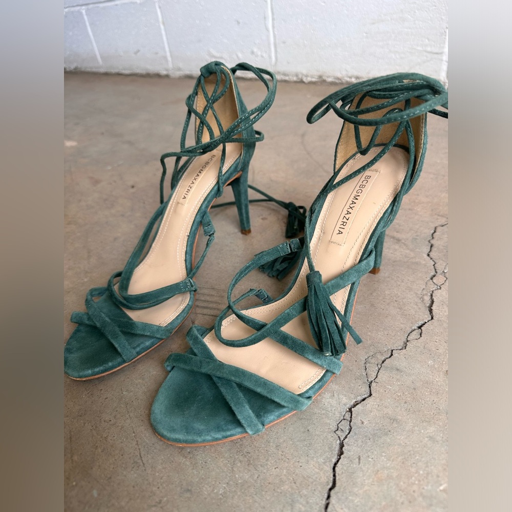 BCBGMaxazria Lace Up Heels